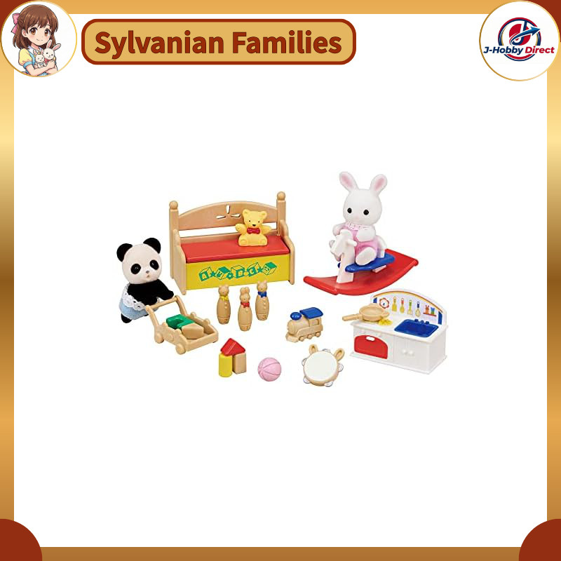 Sylvanian Families Doll and Furniture Set [Plenty of Toys Set - White Rabbit & Panda Baby -] DF-20 S