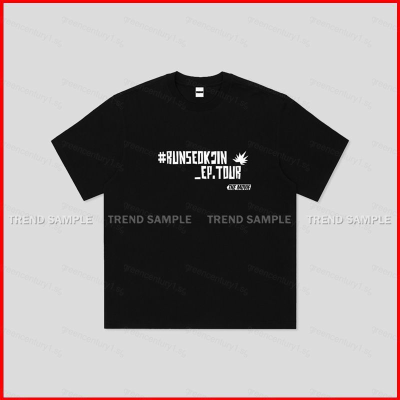 Áo thun cotton BTS RunSeokjin EPTour The Movie