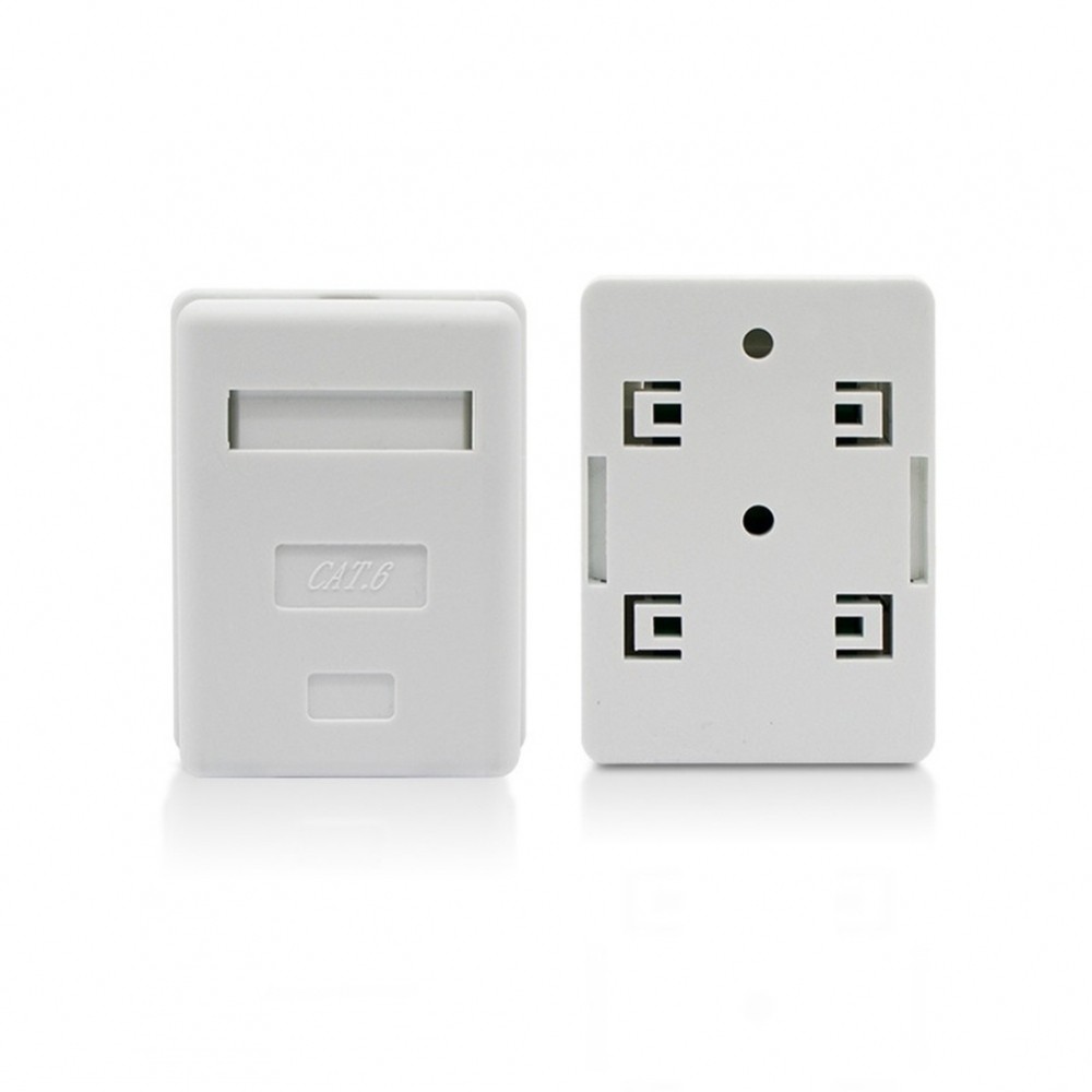 【Clearance】Single/dual port shielded Category 6 network junction boxes are for network【LAGO-VN】