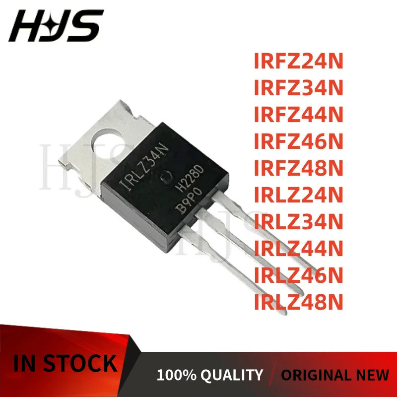 5 Chiếc IRFZ34N IRLZ44N IRFZ48N IRLZ46N IRLZ48N IRFZ44N IRLZ34N IRLZ24N IRFZ46N IRFZ24N TO-220 Hiệu 