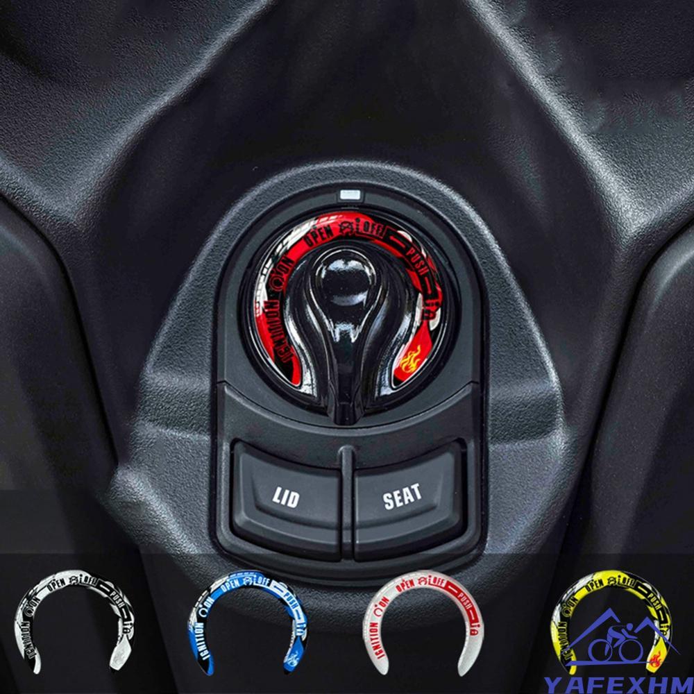 Hộp đựng chìa khóa Gel sành điệu cho NMAX300 XMAX300 Vỏ công tắc đánh lửa Miếng dán phù hợp