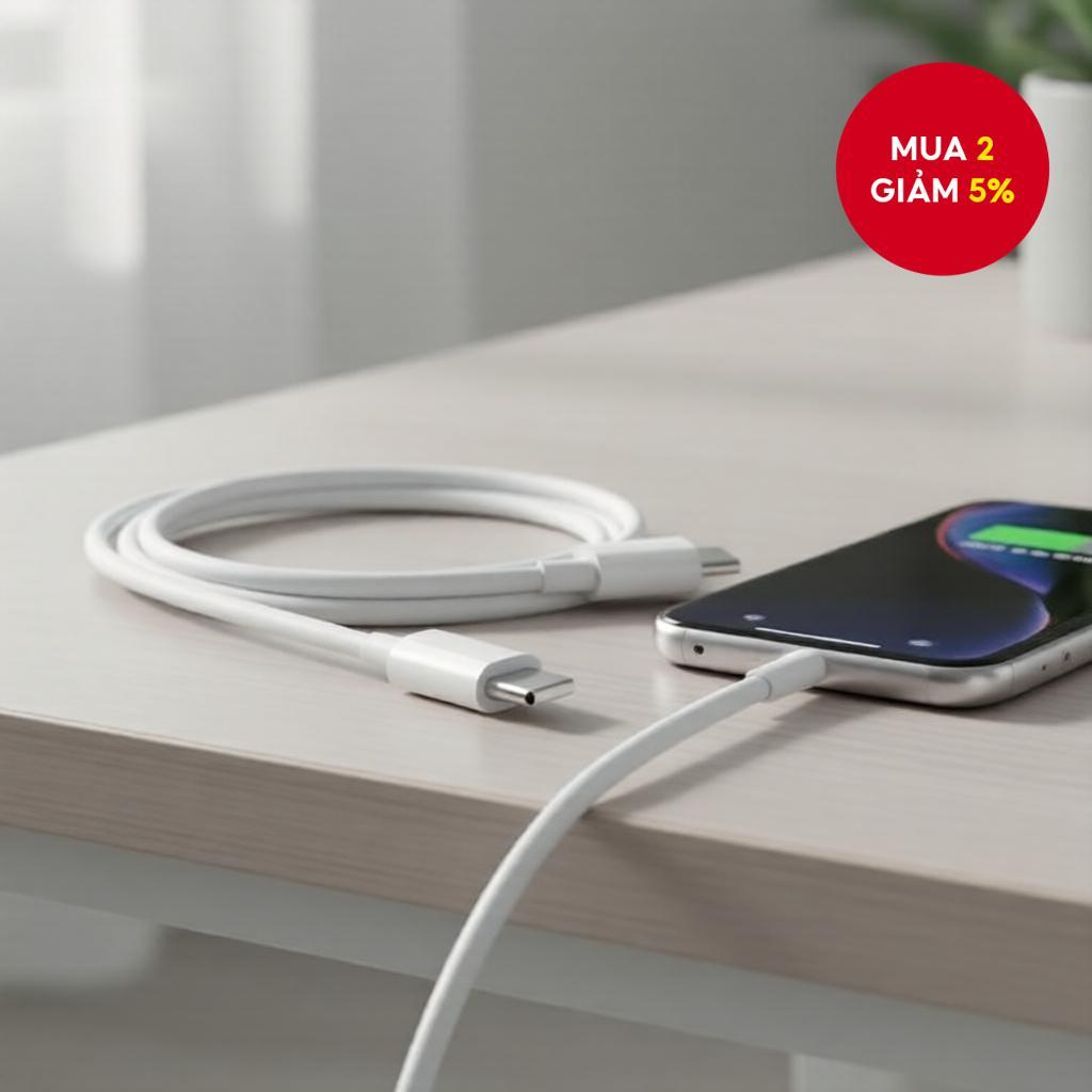 1M 1.5M 2M Dây sạc USB C sang USB C, Dây nguồn Type C sang Type C