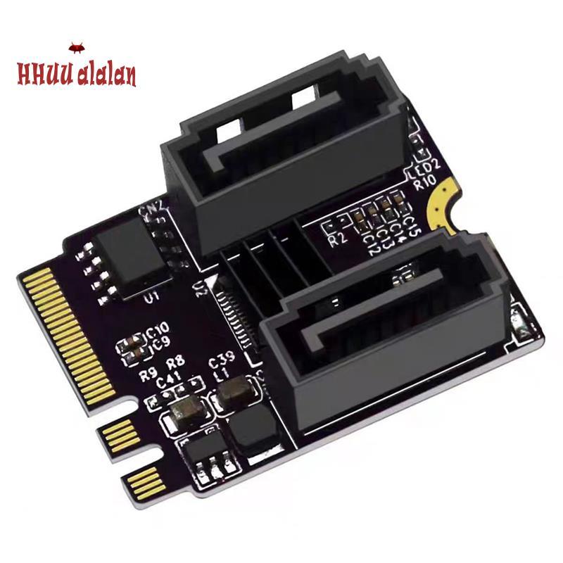 Thẻ mở rộng M2 sang SATA3.0 KEY A + E WIFI M.2 sang HDD Adapter Thẻ chuyển đổi JMB582 miễn phí
