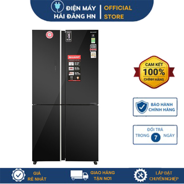 Tủ lạnh Sharp Inverter 572 lít SJ-FXP640VG-BK