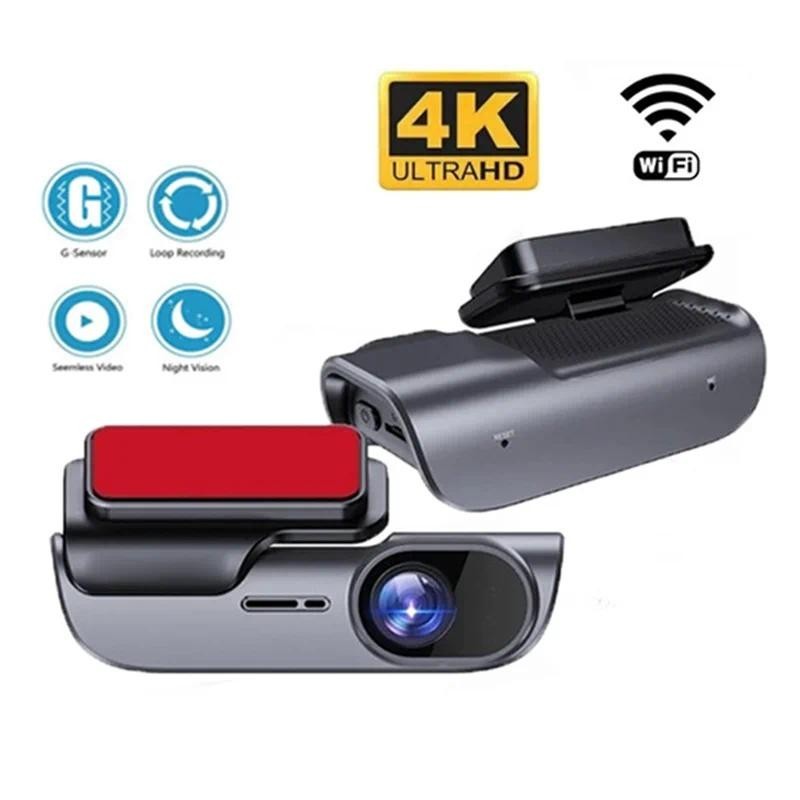 A040-Car Dash Cam Dual Front 4K Phía Sau Dash Camera Không Màn Hình Wifi Di Động Internet Camera Ô T