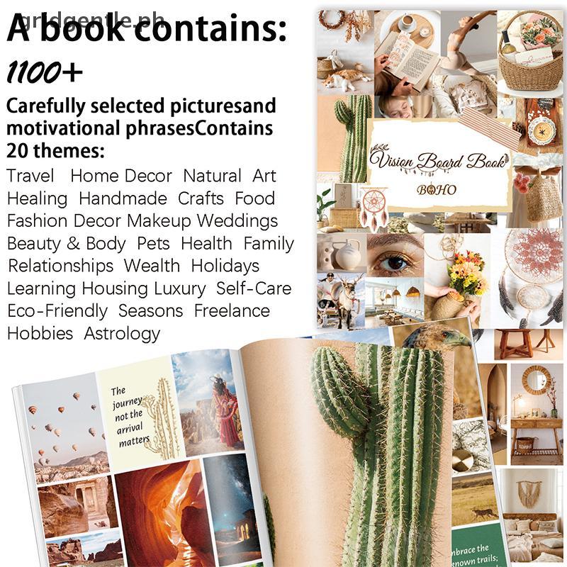 1100 + Vision Board Book, Vision Board Supplies For Women, Vision Board Clip Art Book, Vision Board 