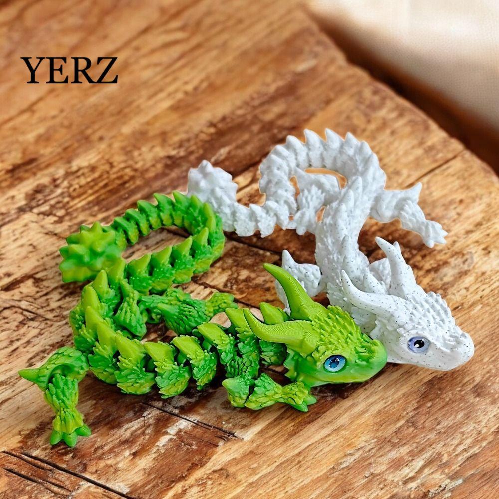 YERZ 3D in Diceratops Rồng, Rồng in 3D Laser đúc tất cả trong một, Rồng Trung Quốc Mô phỏng mắt khớp