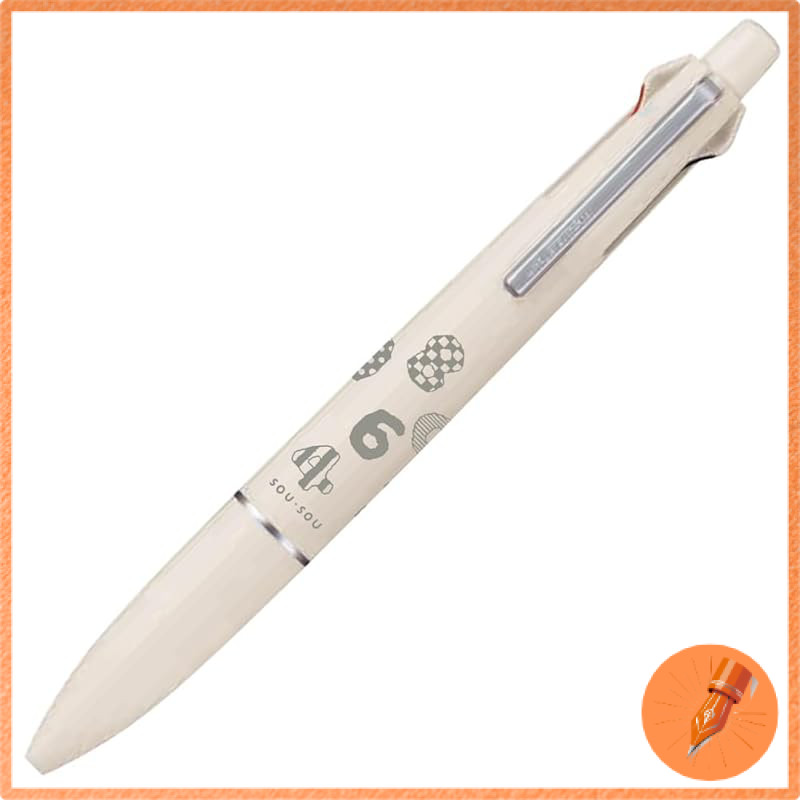 Mitsubishi Mitsubishi Pencil Pencil sou sou jetstream Jetstream 4 1 lite Number Play Mellow White ms