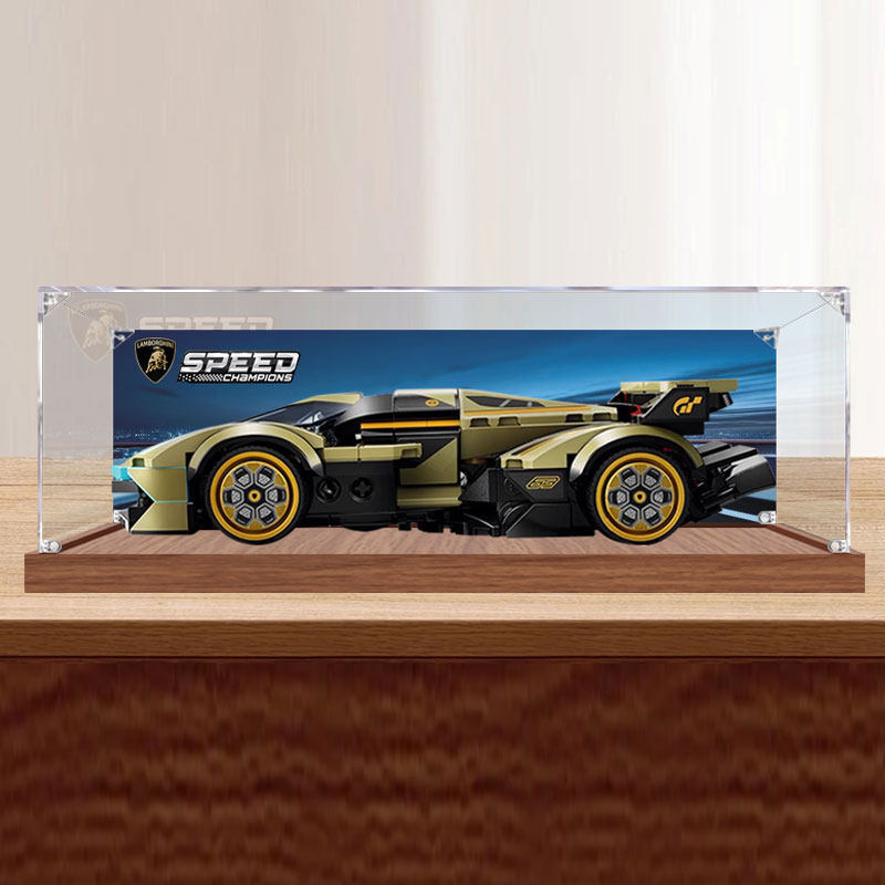 [Hộp trưng bày mô hình] Hộp trưng bày Acrylic ô tô thể thao Lamborghini V12 Thích hợp cho Lego 76923