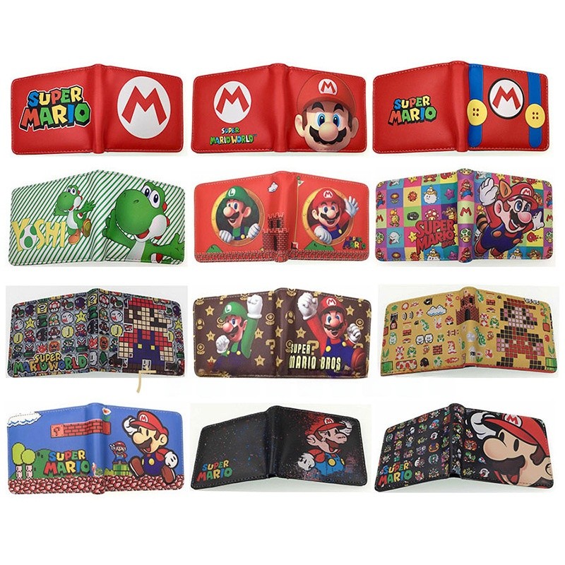 Ví đựng tiền xu 8BNR Ví PU Super Mario