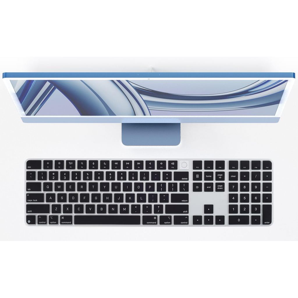 Cho 2024 2025 Bàn Phím Ma Thuật Và Bàn Phím Số iMac M4 A3119 MXK73LL / A Bàn Phím Bao Da Silicone TP