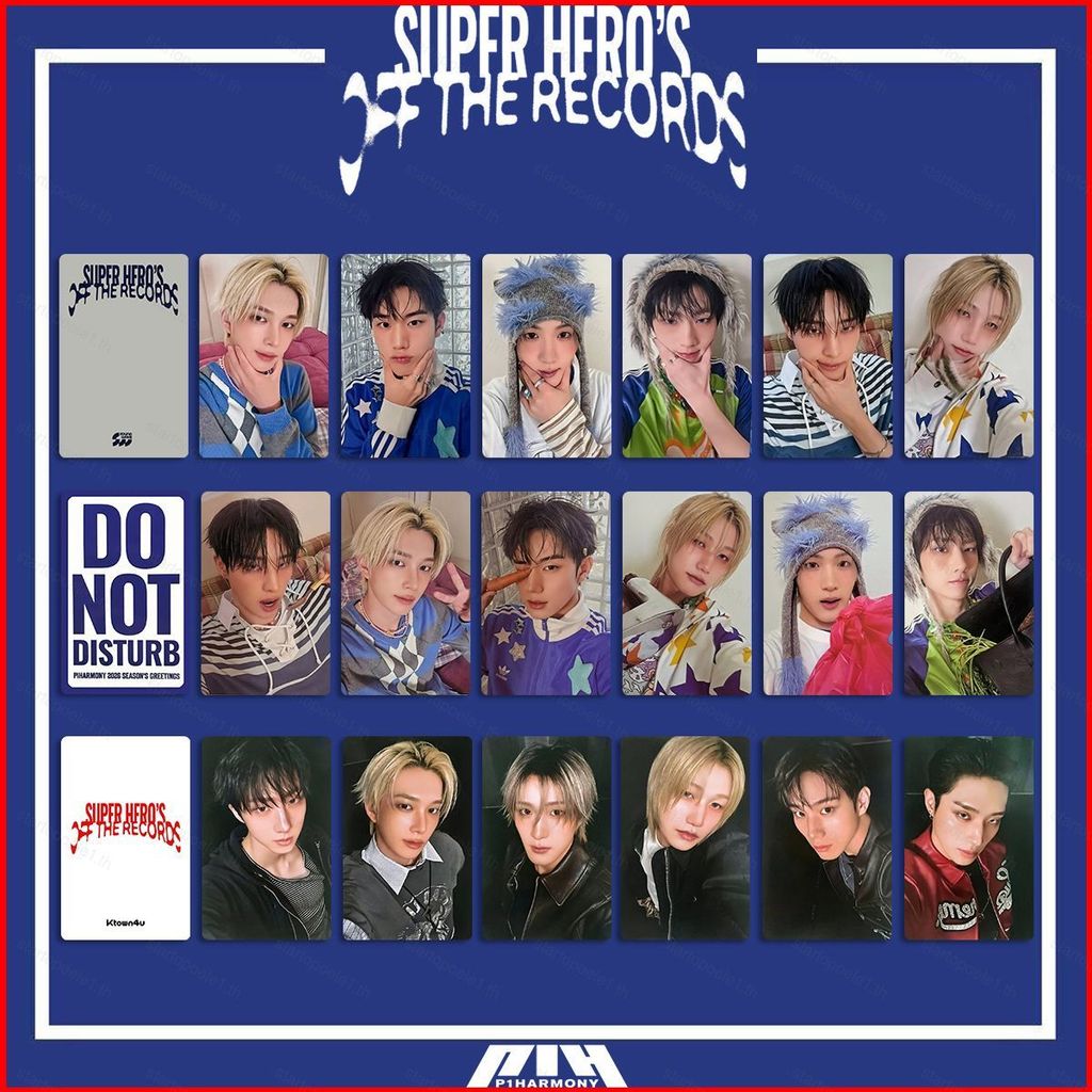 ST1 6 Cái / bộ P1Harmony LOMO Card 2026 CỔ ĐIỀU KHIỂN SIÊU HERO 'S OFF THE RECORDS Stars Bưu Thiếp T