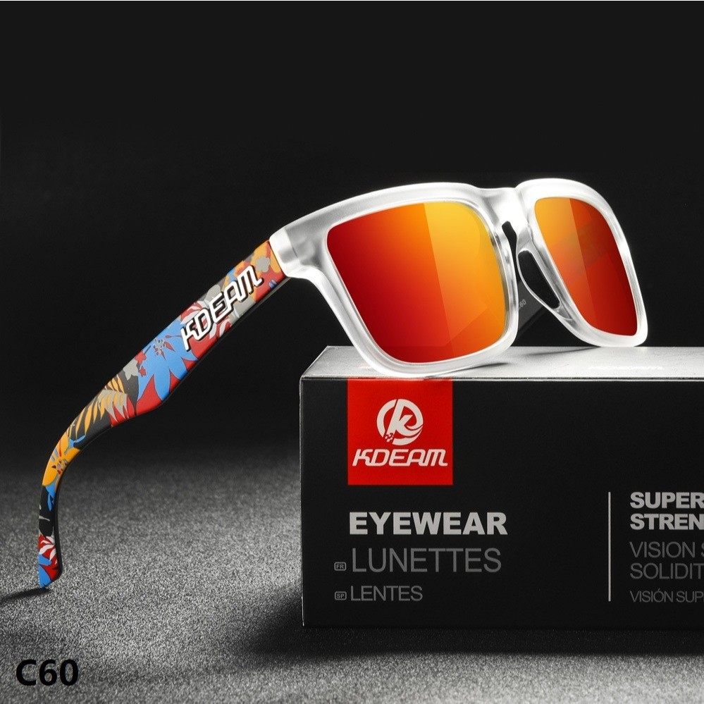 Kdeam Kính râm chống nắng polarized Kính râm màu cổ điển Kính râm siêu nhẹ cho lái xe - KD332