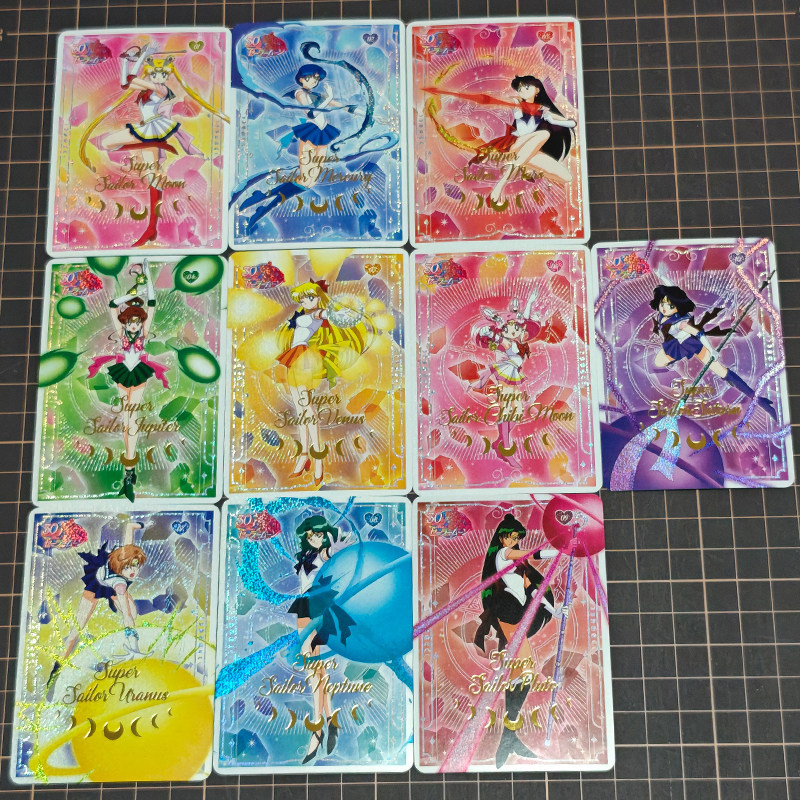 Thủy thủ mặt trăng Thủy thủ mặt trăng Mẫu chiến đấu Thủy thủ mặt trăng Thẻ Flash mạ vàng