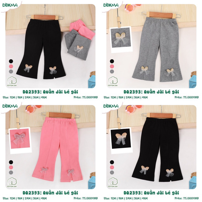 Quần dài Dokma chất Cotton Usa cho bé