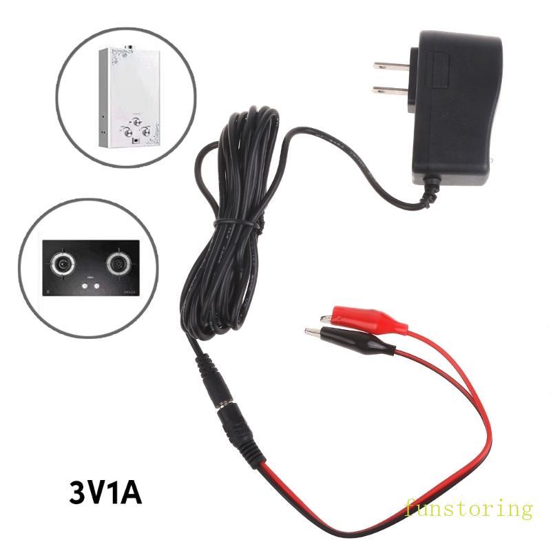 VUI VẺ AC 100-240V sang DC 3V 1A Bộ Chuyển Đổi Nguồn Khí 3V Khô Cá Sấu Kẹp 3V 1A