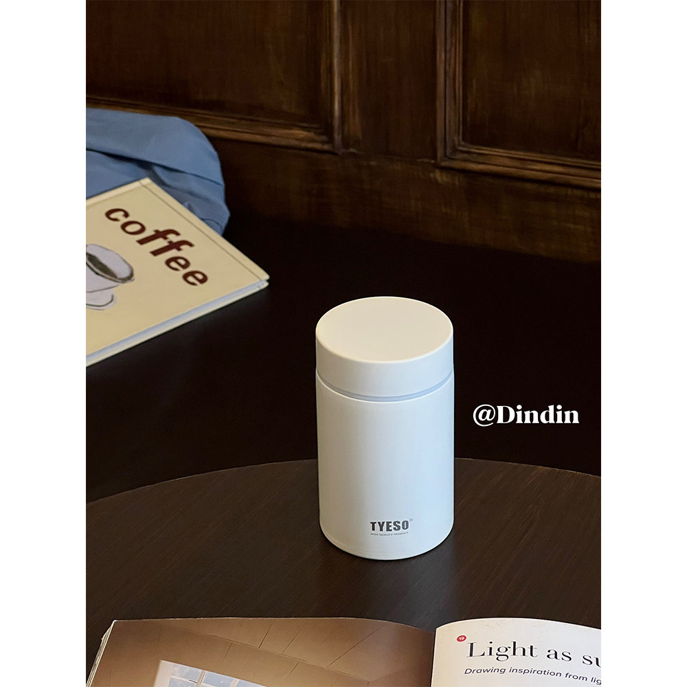 Tyeso tyeso Mini Thermos Cup Bé Gái Cốc Di Động Nhỏ Cốc Cà Phê Giá Trị Cao Kèm Theo Cốc Nước Đơn Giả