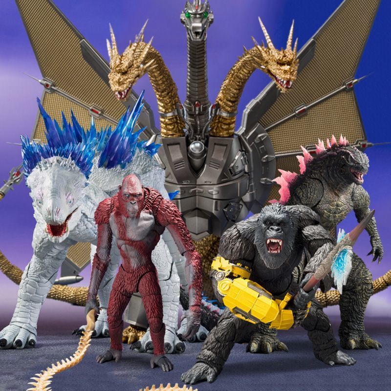 Godzilla Mô Hình Đồ Chơi Godzilla, Chận Đấu Mô Hình Quái Vật Khủng Long Cơ Khí có Khớp Nối Kong, Vua