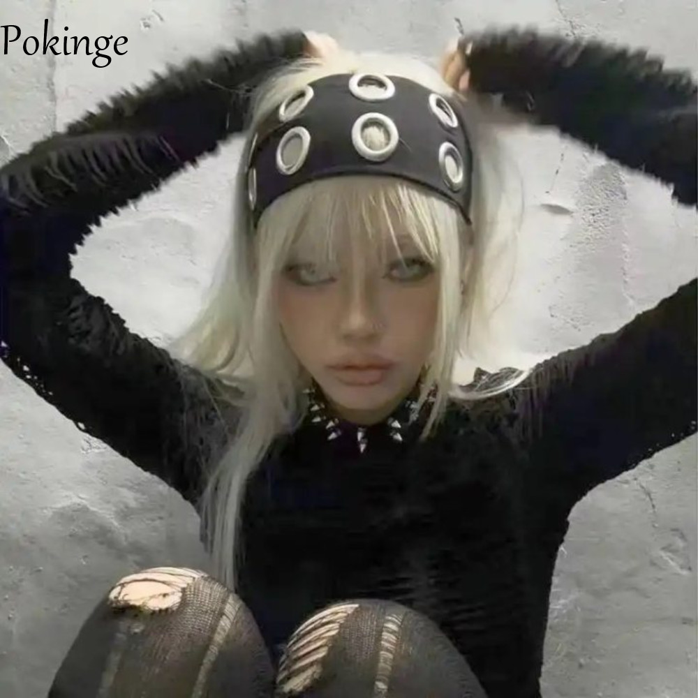 Punk Headwrap Kim Loại Co Dãn In Hình Rắn Steampunk Phù Hợp Style Grunge