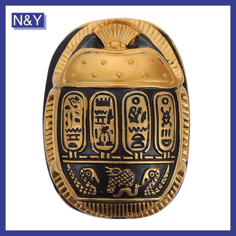N & Y Cổ Ai Cập Bùa Hộ Mệnh Scarab Hình Động Vật Trang Trí Độc Đáo Mini Scarab Cánh Cứng Lưu Niệm Hì