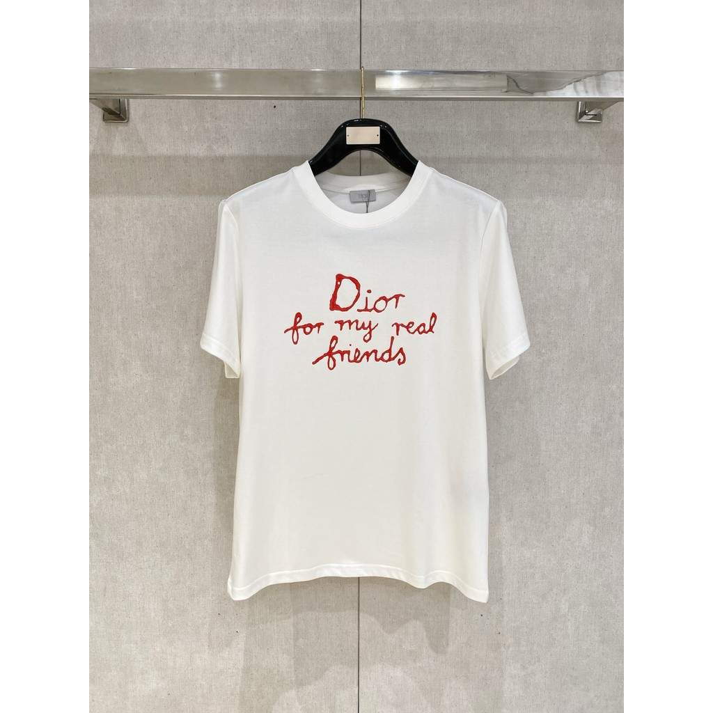 DIO * R / 2026 Áo Thun Ngắn Tay Nam Nữ Cổ Tròn Kiểu Cổ Điển & Thời Trang J177