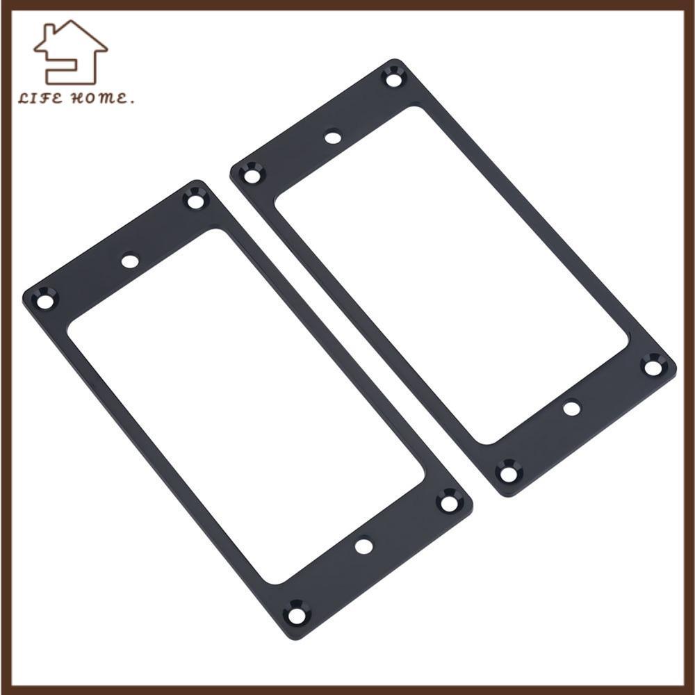 YELGIRL ​2 Cái ​Khung Pickup Humbucker, Có Ốc Vít Bạc, Đen, Vàng ​Nhẫn gắn, Linh kiện thay thế Hợp k