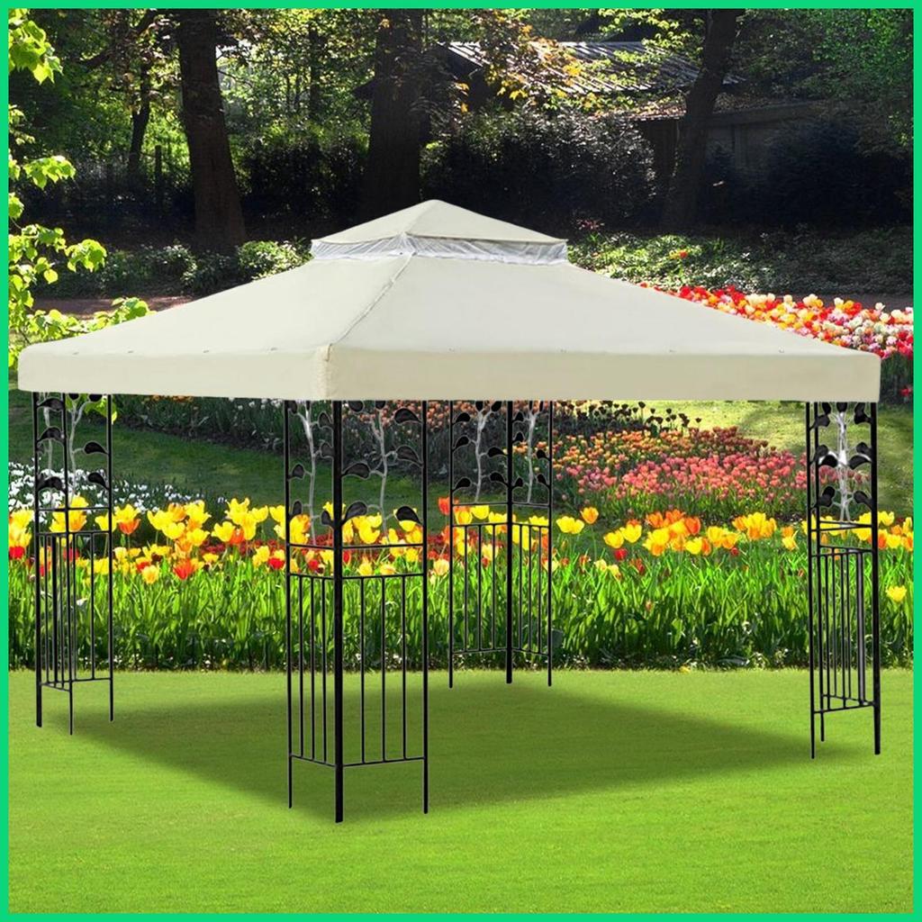 Gazebo Top Thay Thế Gazebo Tán Thay Thế Trên Mái Che Chống Thấm Nước Với Hai Lớp Cho Barbeque jiwvn