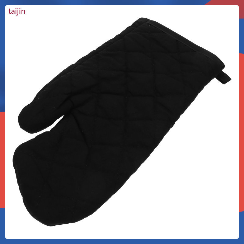Pan and Oven Mitt Lò vi sóng Baker Air Fryer Găng tay lửa đen để nướng chống nóng taijin
