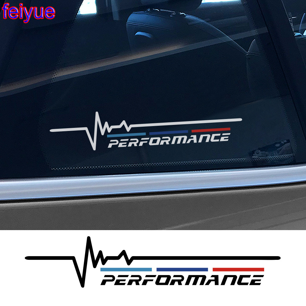 2 Miếng Dán Cửa Sổ Ô Tô Hiệu Suất M Cho Xe BMW E46 E90 E60 E39 E30 F10 E36 F20 E92 E97 X5 E70 E53 E9