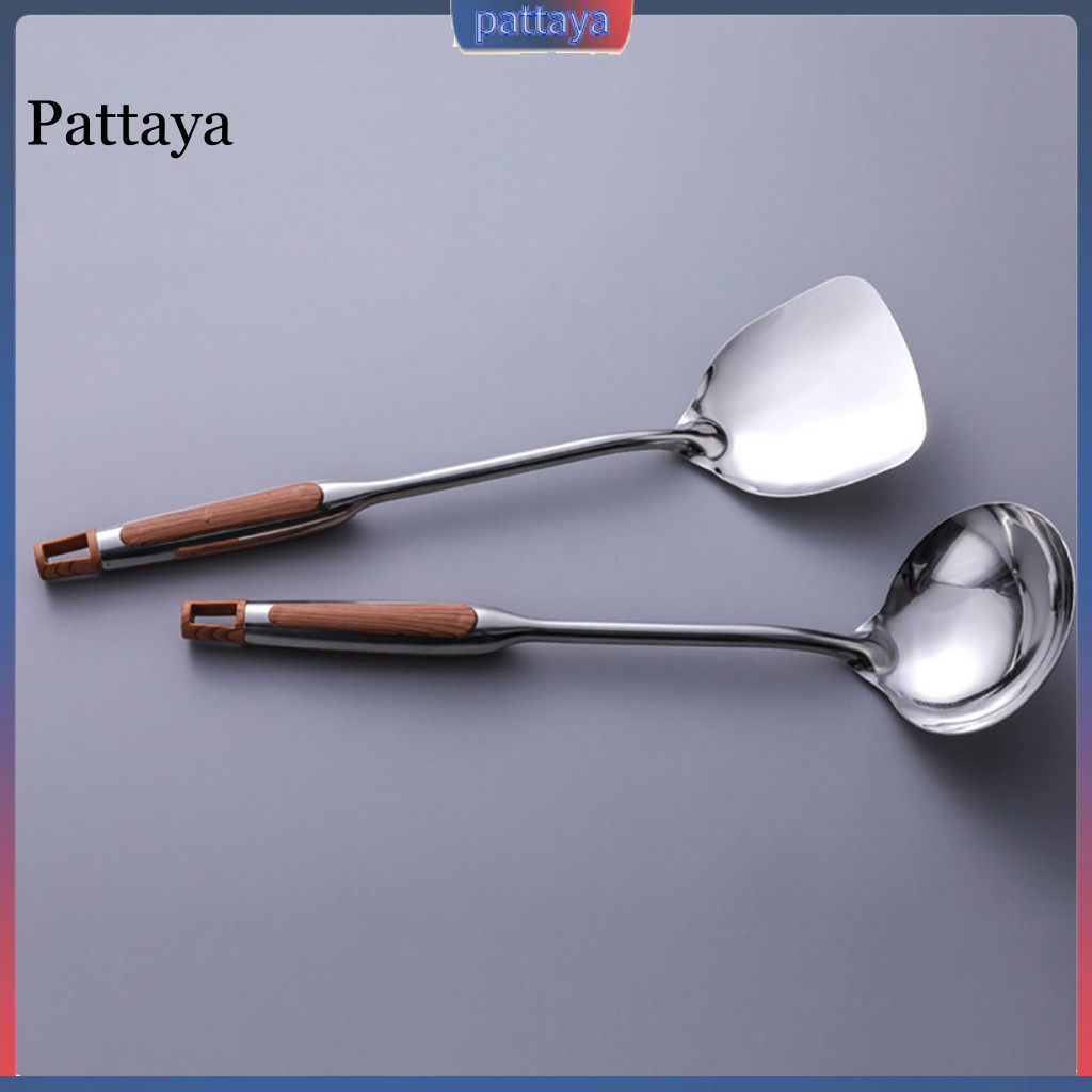 {pattaya} Dụng cụ nấu ăn nhà bếp bằng thép không gỉ cầm tay