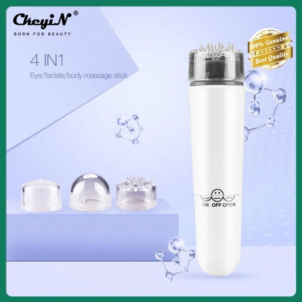 CkeyiN Bút mát xa mặt mini CkeyiN 4 đầu đa năng chăm sóc da chất lượng cao giá tốt MR010W - INTL
