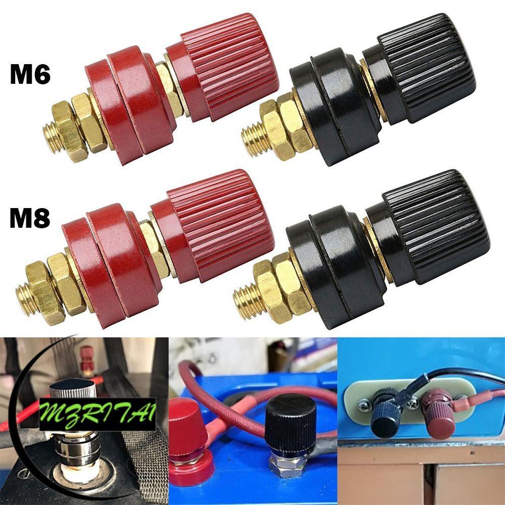 MARITA1 Binding Post Terminal, Brass Red Black Post Terminal Blocks, Thiết bị điện M6 M8 Binding Pos