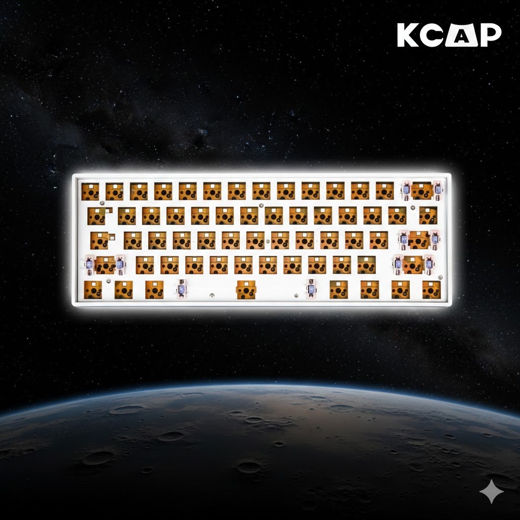 Kit Bàn Phím Cơ Readson HW61 White RGB 60% Hot-swap 5 Pin 3 Mode Kết Nối | KCRAFT - World of keycaps