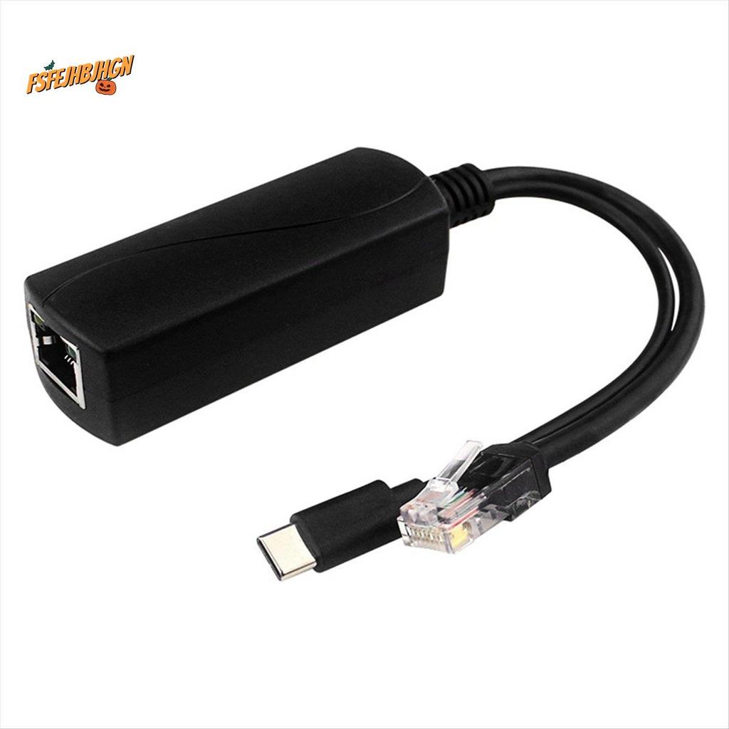 Bộ chia POE cho Raspberry Pi5 / 5 Thế hệ 5V 4A Giao diện Type-C Gigabit Ethernet Power qua Ethernet 