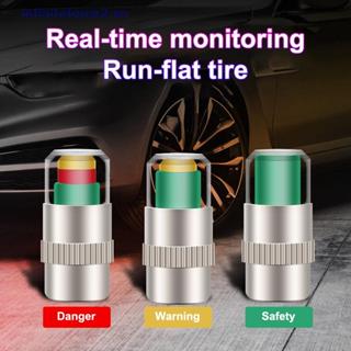 [INMB] 4 Cái / bộ Đồng Hồ Đo Chỉ Báo Áp Suất Lốp Xe Ô Tô Giám Sát Cảnh Báo Nắp Van Cảm Biến Phát Hiện Bên Ngoài Cảnh Báo Giám Sát DIY Phụ Kiện [MB]