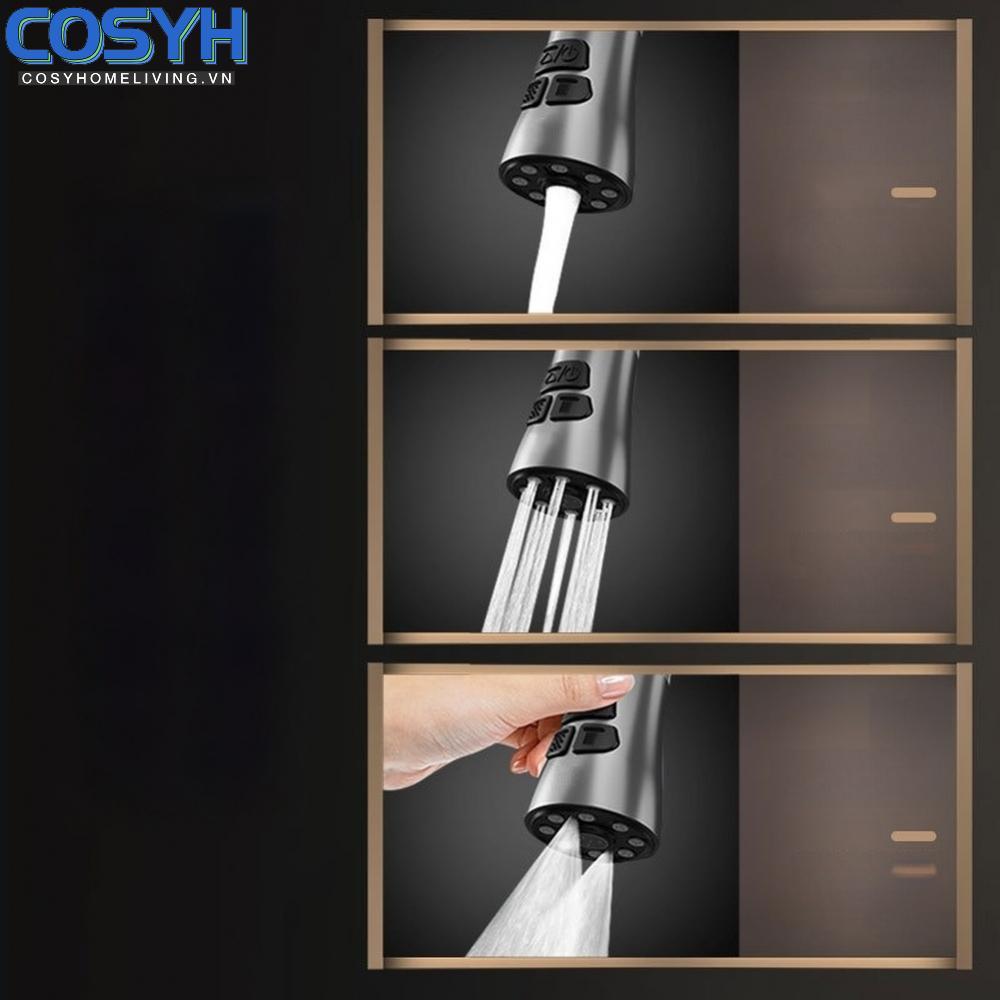 <cosyh>316 Stainless Steel Faucet Filter Detachable Splash Proof Adjustable Rotating