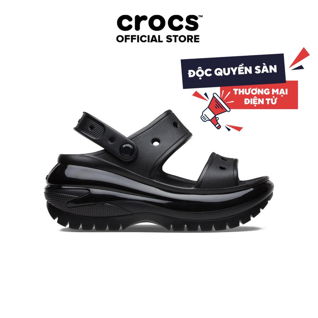 [SẢN PHẨM ĐỘC QUYỀN SÀN TMĐT]Xăng Đan Unisex Crocs Mega Crush - Black - 207989-001