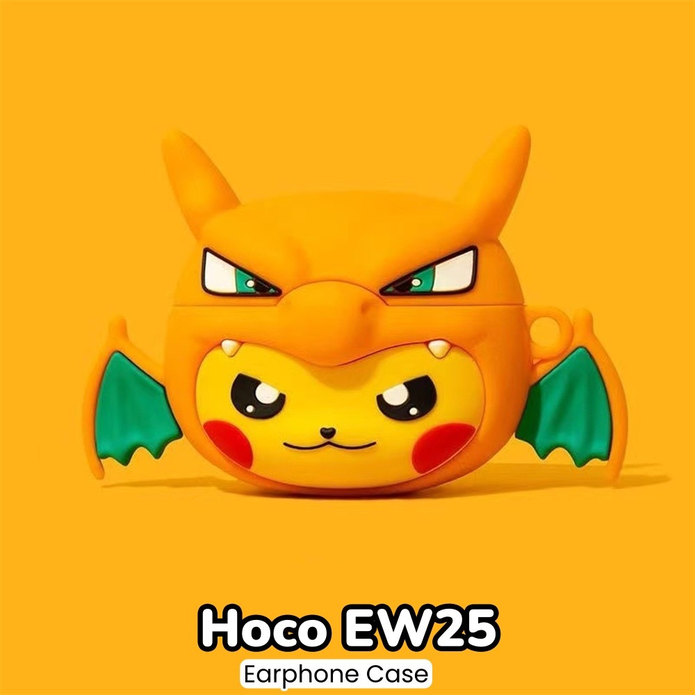 [Yoshida] Dành cho Vỏ Hoco EW25 Vỏ silicon mềm Vỏ tai nghe hoạt hình sáng tạo NO.7