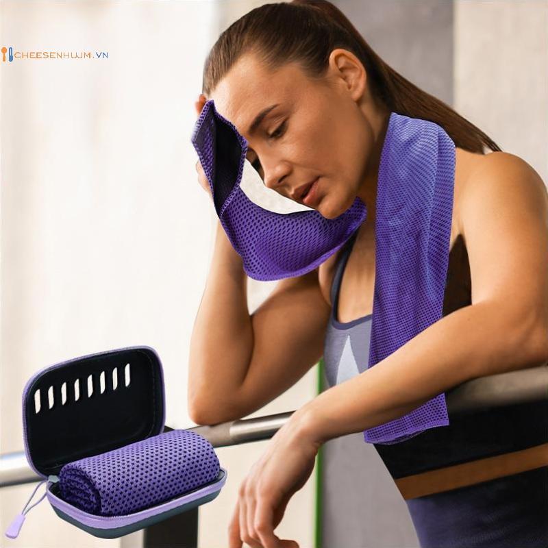Khăn Làm Mát Cắm Trại Cs Có Vỏ EVA, Hiệp Định & Khăn Đá Du Lịch Di Động Khăn Lau Khô Cho Thể Thao Tậ