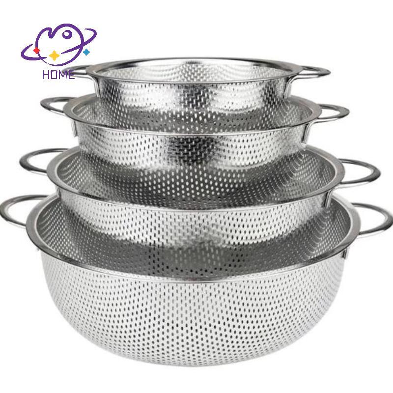 [mayhome] Giỏ sàng lọc lưới dày đặc nhà bếp bằng thép không gỉ {TH}