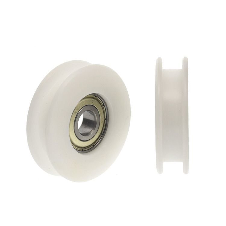 Băng tải ròng rọc rãnh H có rãnh phẳng 6201Z Vòng bi Bánh xe thụ động pom Formaldehyde Bánh xe Nylon