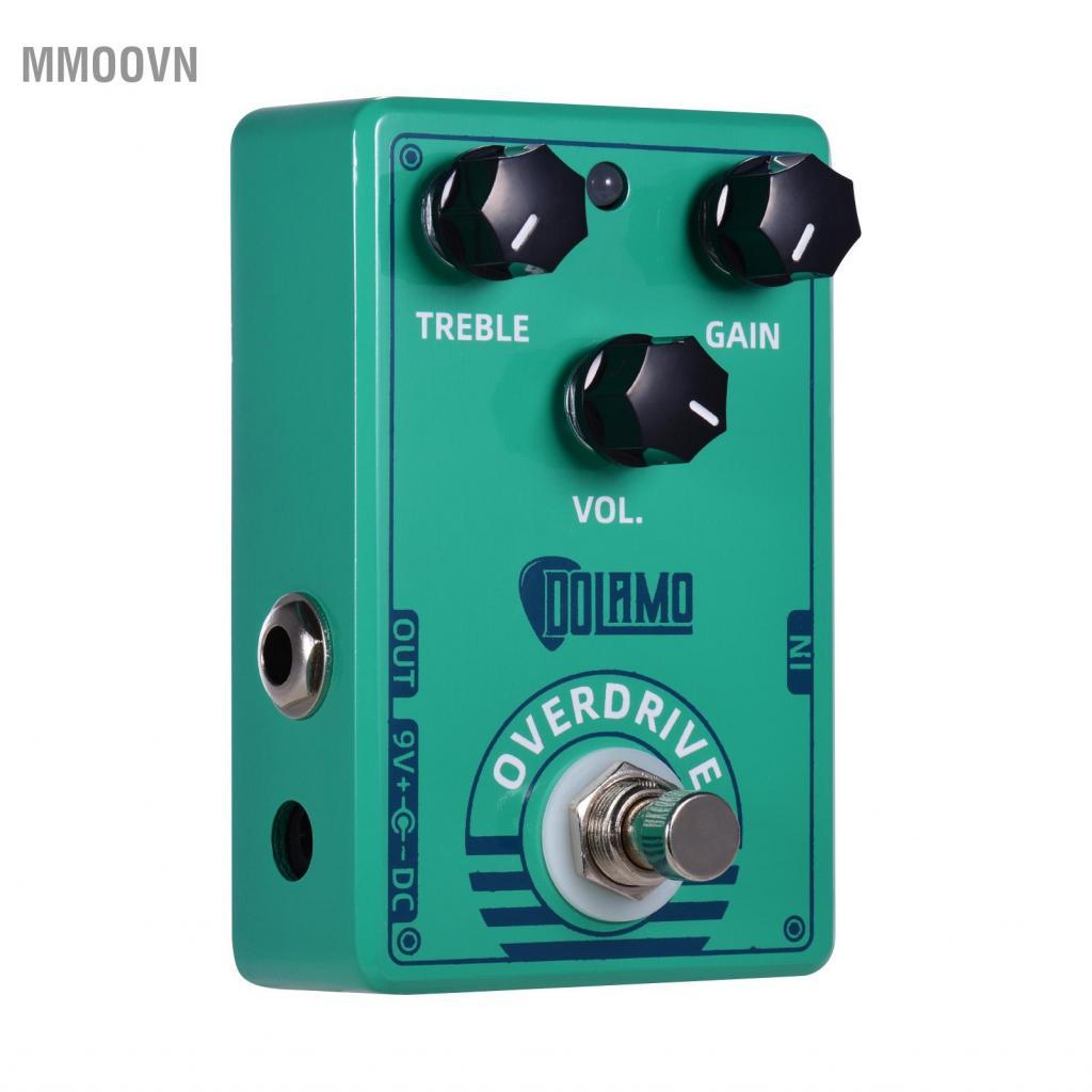 mmoovn fangzi D-12 Overdrive Guitar Effect với Treble Gain Volume Controls Thiết kế bỏ qua thực sự c