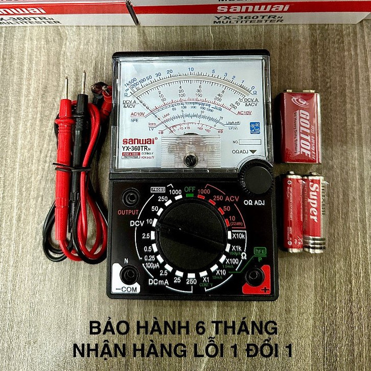 ĐỒNG HỒ ĐO ĐIỆN VẠN NĂNG SANWAi YX-360TRn Bảo hành 3 tháng