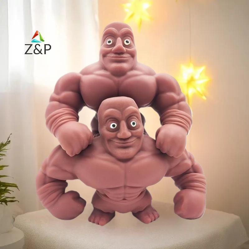 [Z & P-t] Muscle Ý Brainrot Tung Tung Sahur Soft Rally Toy Sand Squishy Đồ chơi giảm căng thẳng Fidg