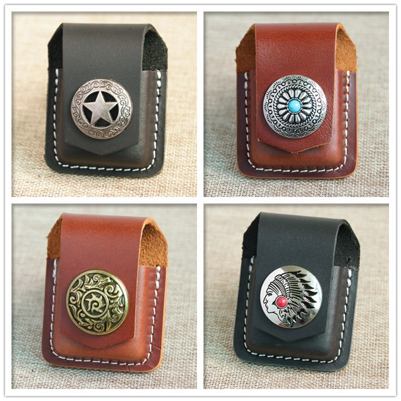 Vỏ da Kerasene Lighter Da bò nguyên chất Da thật Nhẹ Vỏ bảo vệ zippo Zoro Lighter Vỏ da đa năng