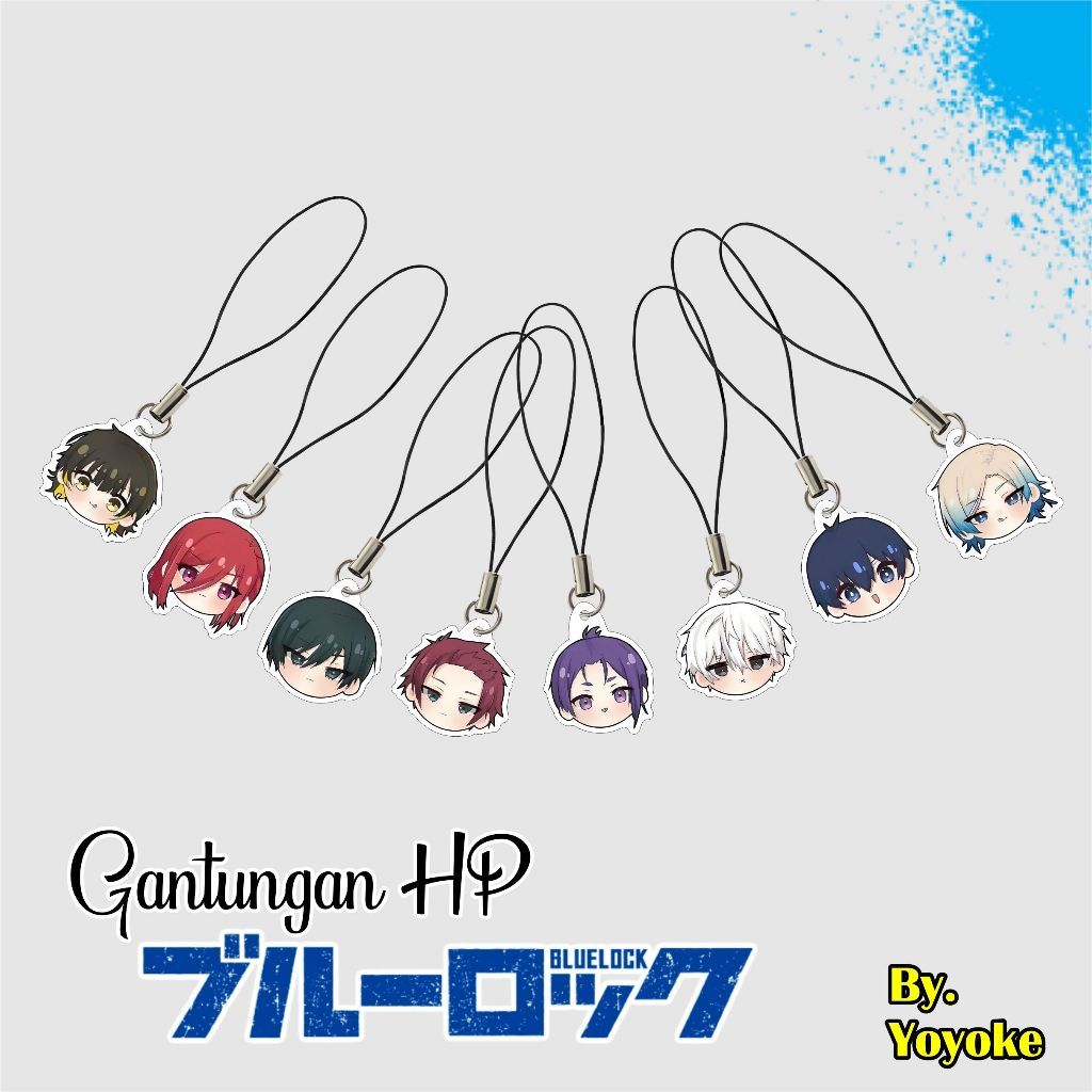 GANTUNGAN HP BLUE LOCK KAISER ISAGI BACHIRA RIN
