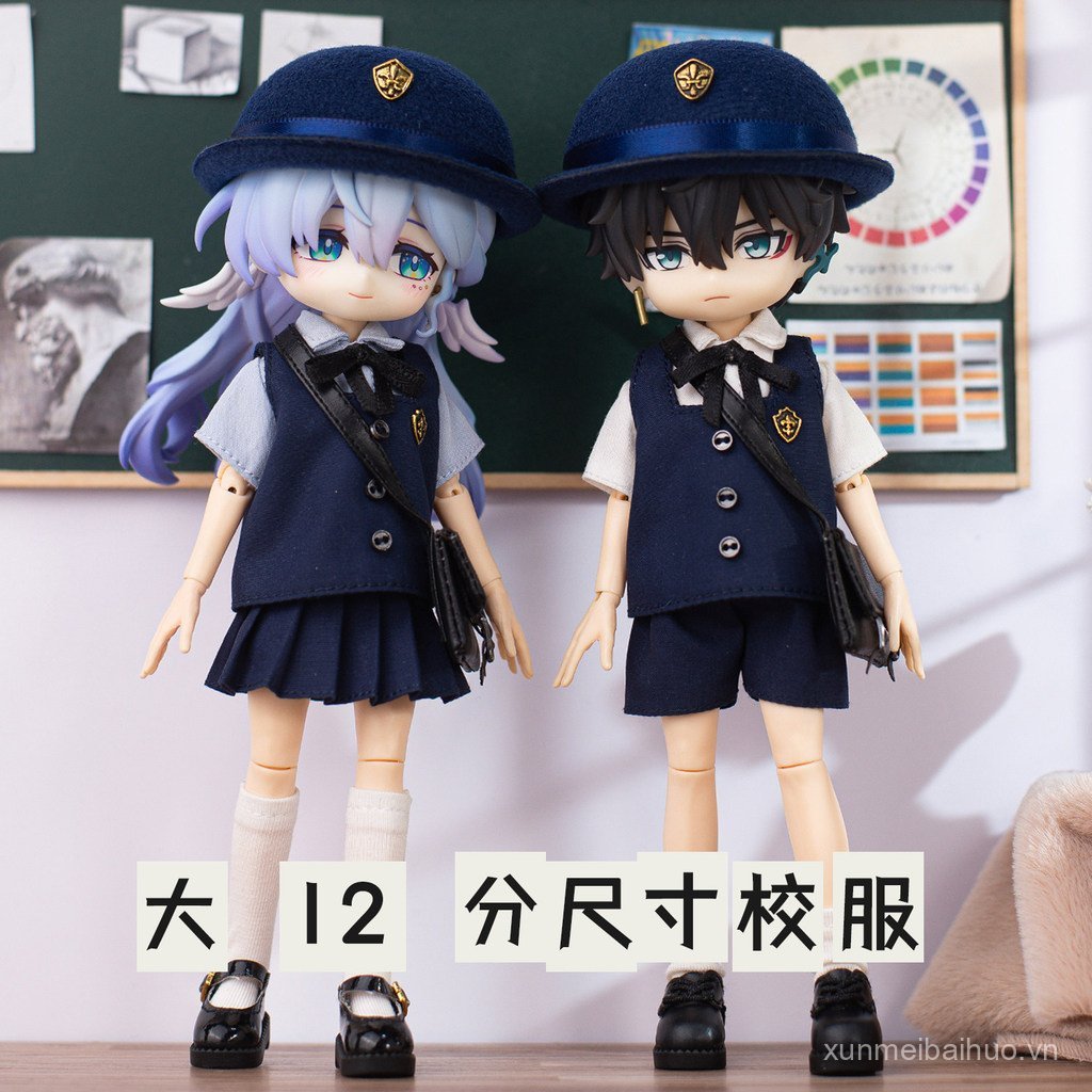 Lớn 12 Điểm bjd Quần Áo Bé Phong Cách Nhật Bản Đồng Phục Đi Học Phù Hợp Với Ami 3.0 Đồng Phục Beimin