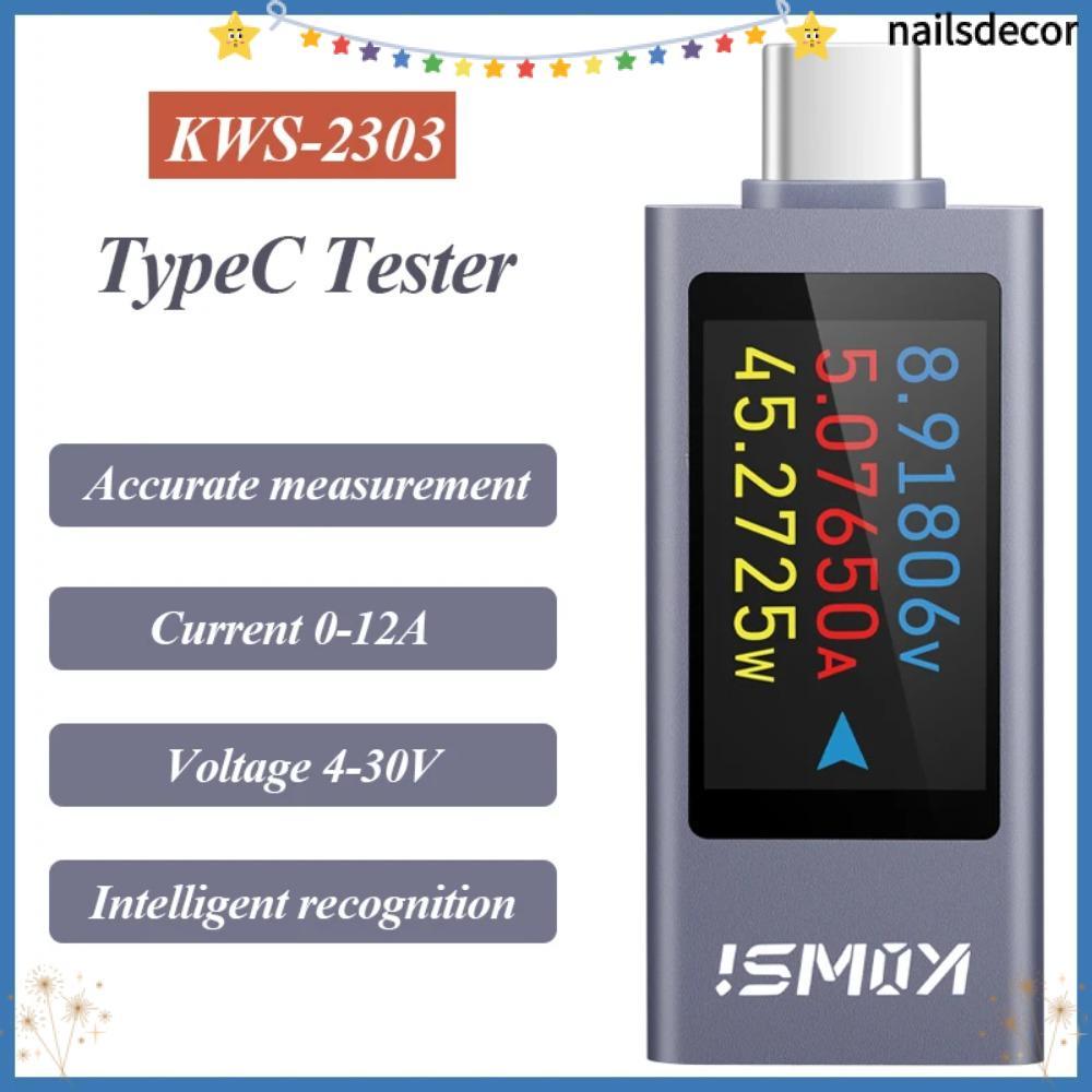 Máy kiểm tra đồng hồ đo điện NAILSDECOR, KWS-2303C DC 4-30V 0-12A Màn hình điện áp và điện áp, Màn h