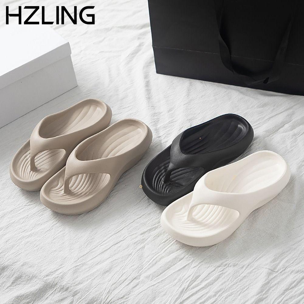 Dép xỏ ngón HZLING, Giày thang máy thoáng khí thoải mái, Dép đế dày chống trượt hợp thời trang để mặc ngoài trời khách sạn