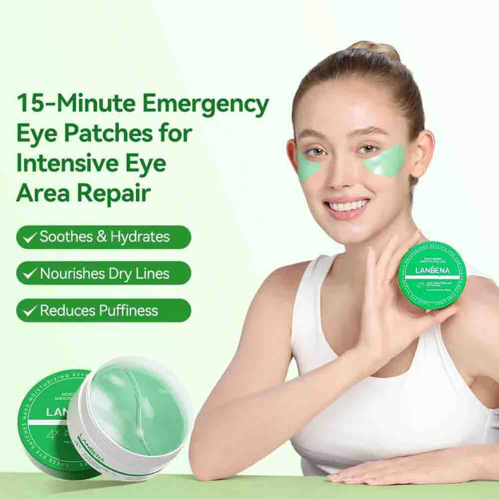 LANBENA Aloe Vera Hydra-Gel Eye Patches Luxury Rose Eye Mask